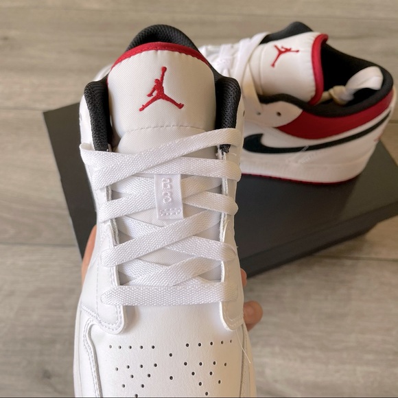 ❤️🤍Air Jordan 1 Low GS New WRB🤍❤️ - Picture 5 of 9